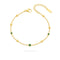 Emerald Beaded Chain Bracelet