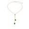 Emerald Tie Necklace