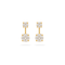 Solitaire Hidden Drop Earrings