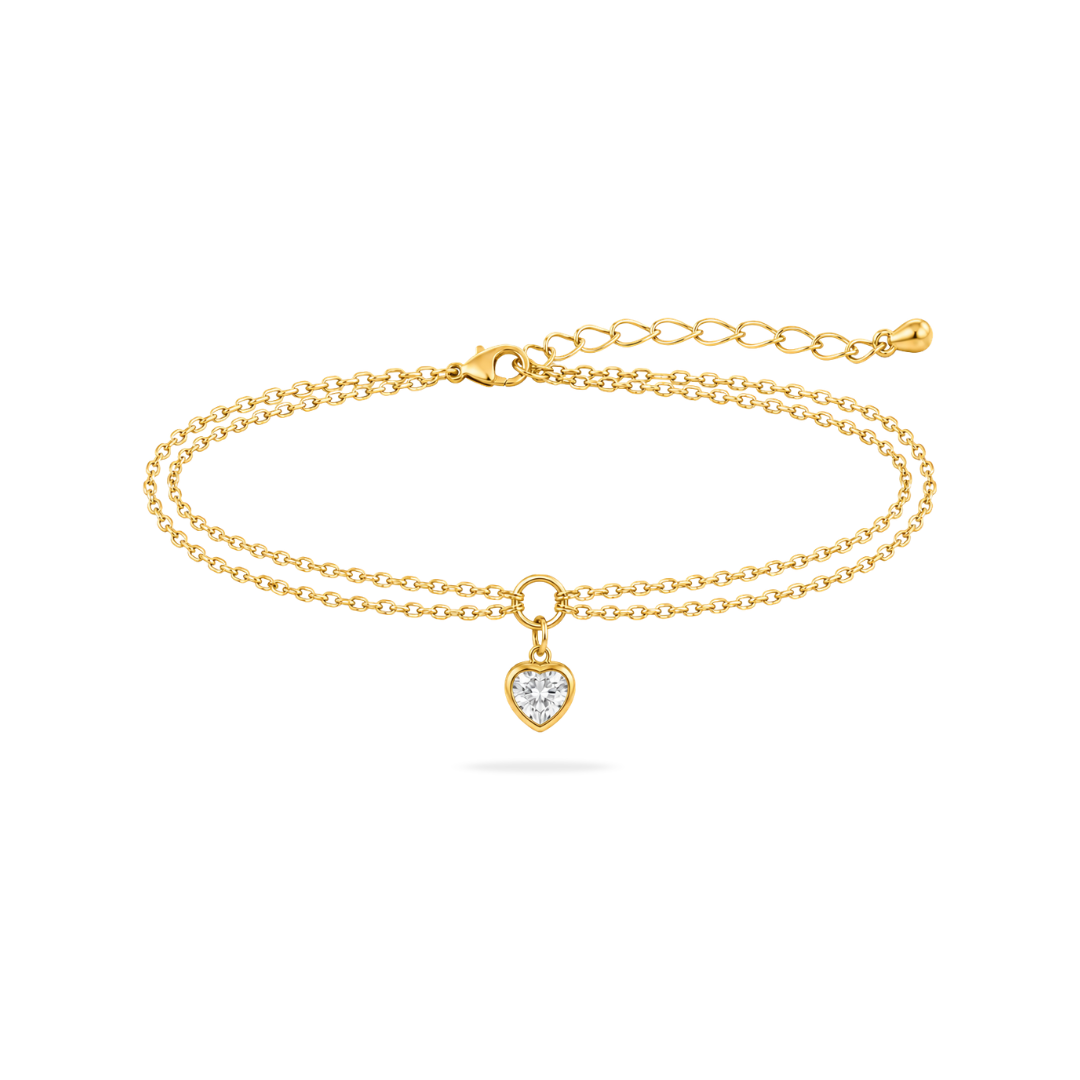 Heart Drop Anklet