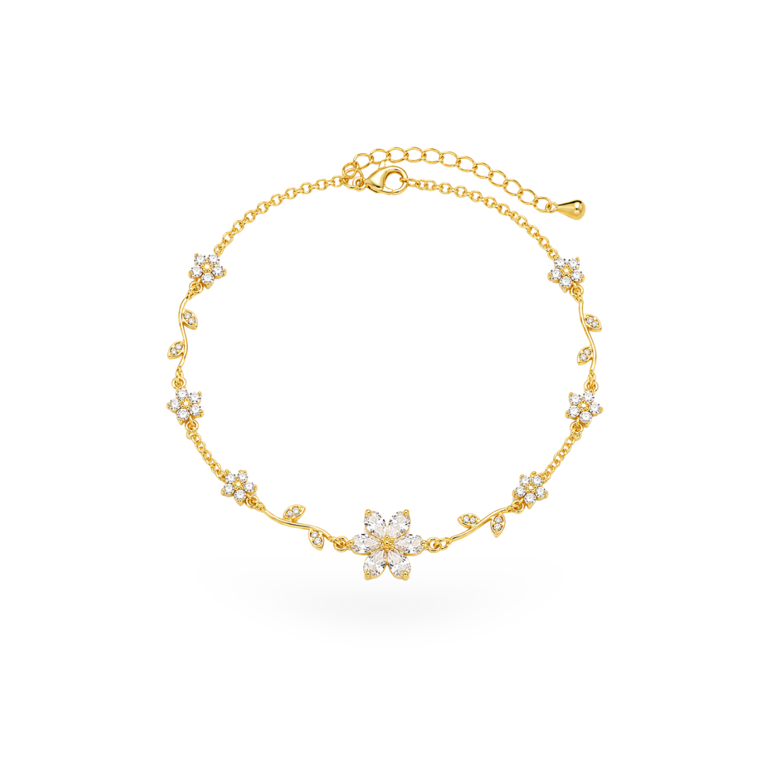 Crystal Flower Bracelet