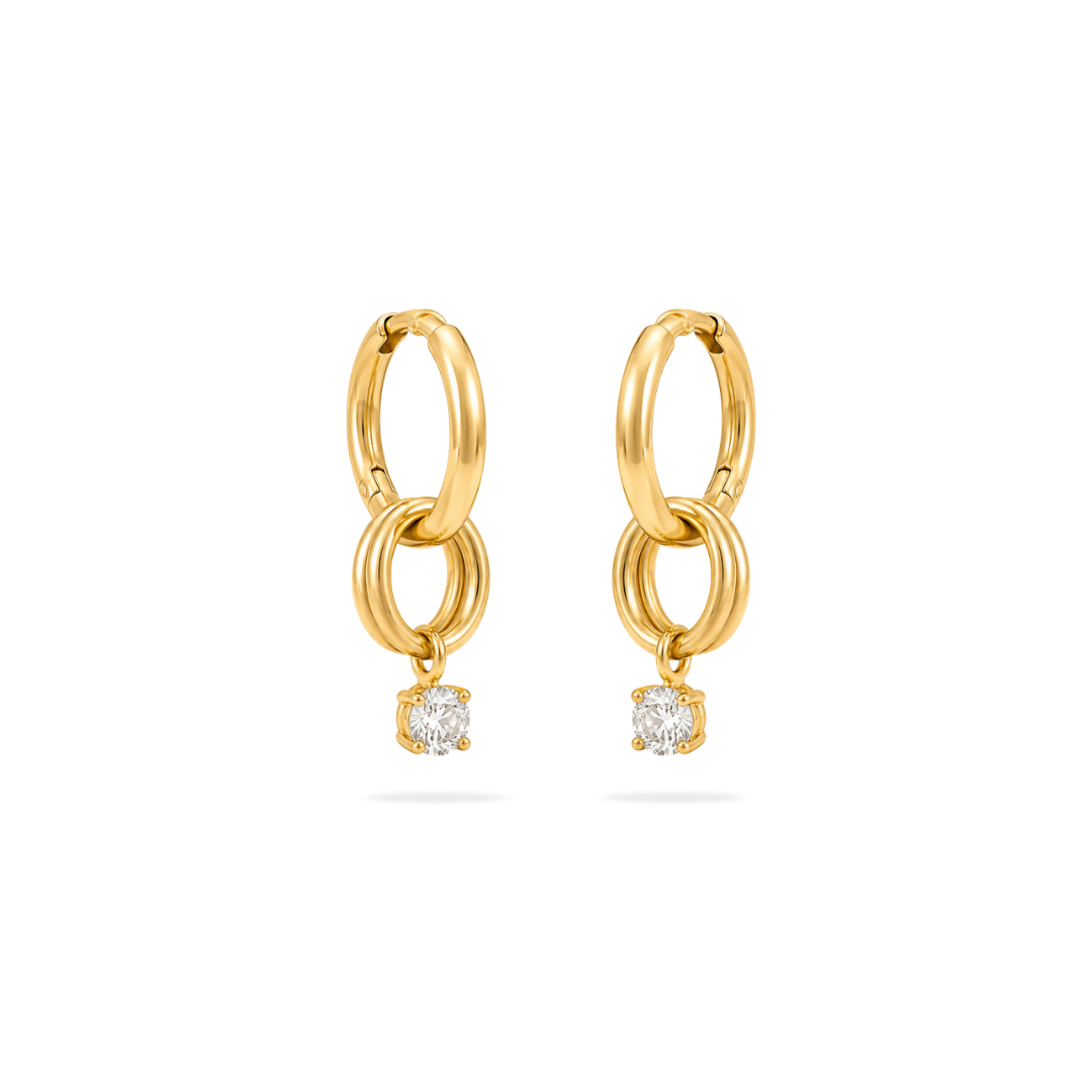 Multi Ring Solitaire Hoops
