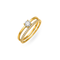 Solitaire Pave Ring