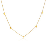 MINI HEARTS NECKLACE - 18K GOLD-PLATED