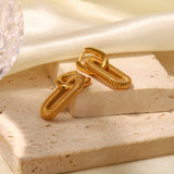 HANG'N 2WAY HOOPS - 18K GOLD PLATED