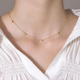 MINI HEARTS NECKLACE - 18K GOLD-PLATED