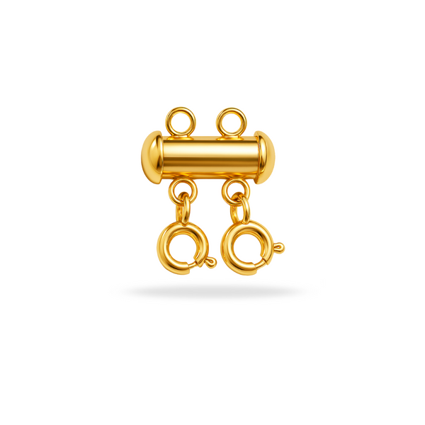 ANTI-TANGLE 2 NECKLACE CONNECTOR - 18K GOLD-PLATED