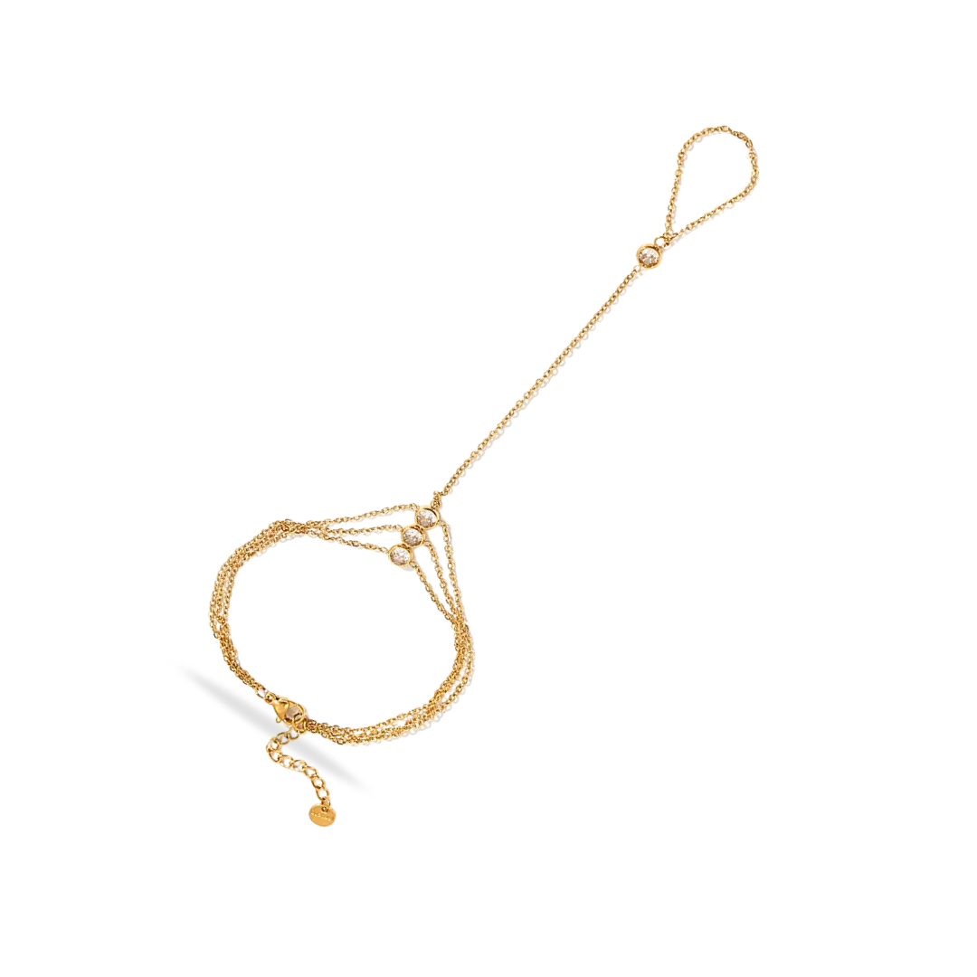 Multi-Strand Handchain Bracelet