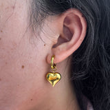 HEARTS FOR YOU EARRINGS - 18K GOLD-PLATED