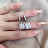 BOX EARRINGS - Fine Silver