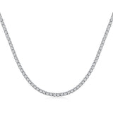 TENNIS NECKLACE/CHOKER (2MM) - Fine Silver