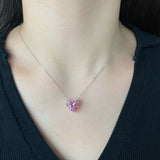 PINK AMOUR NECKLACE - Fine Silver no