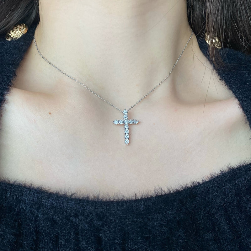 CROSS NECKLACE - Fine Silver