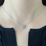 LUMEN SOLITAIRE NECKLACE - Fine Silver