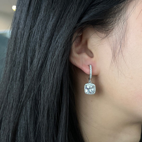 BOX EARRINGS - Fine Silver