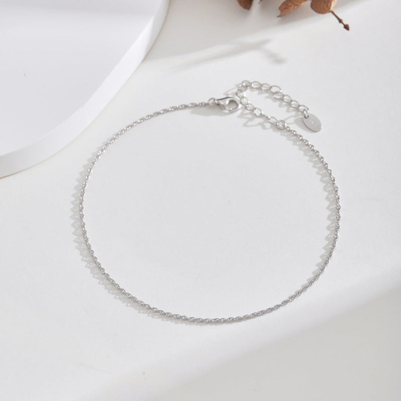 THE MINIMALIST ANKLET - Fine Silver