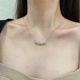 4-HEARTS CONVERTIBLE NECKLACE - Fine Silver