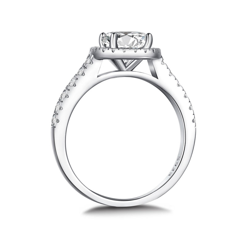 HALO RING - Fine Silver