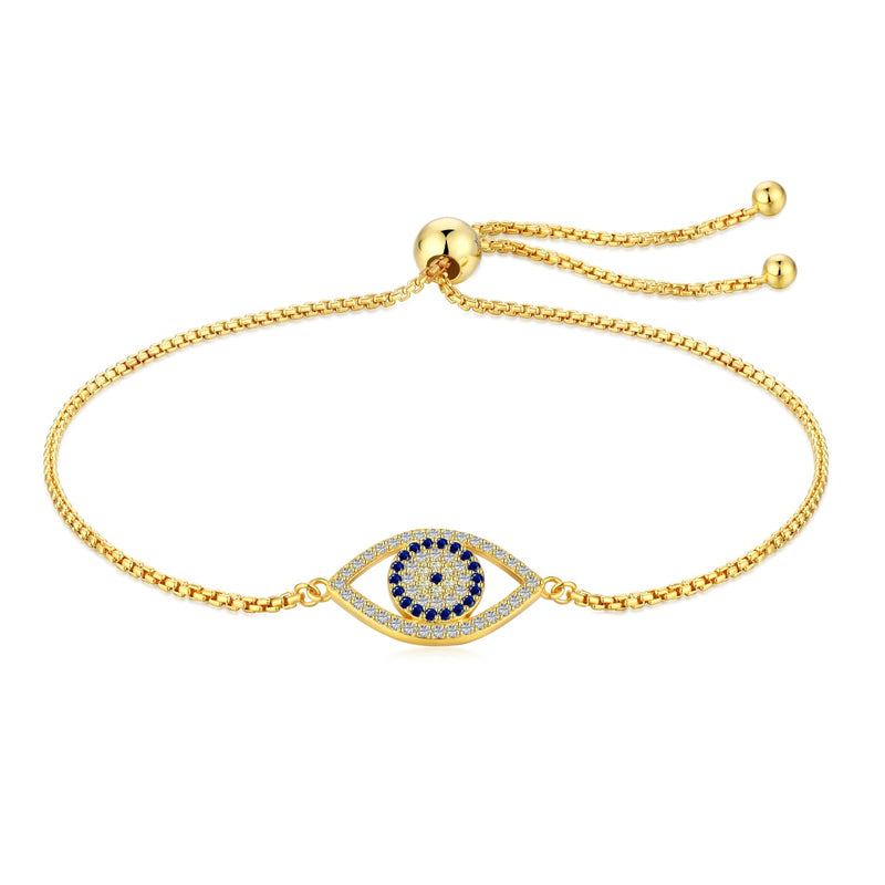 EVIL EYE BRACELET - Fine Silver