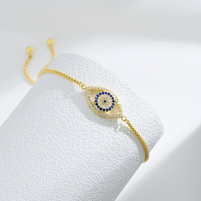 EVIL EYE BRACELET - Fine Silver