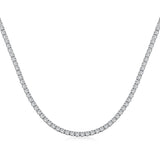 TENNIS NECKLACE/CHOKER (3MM) - Fine Silver